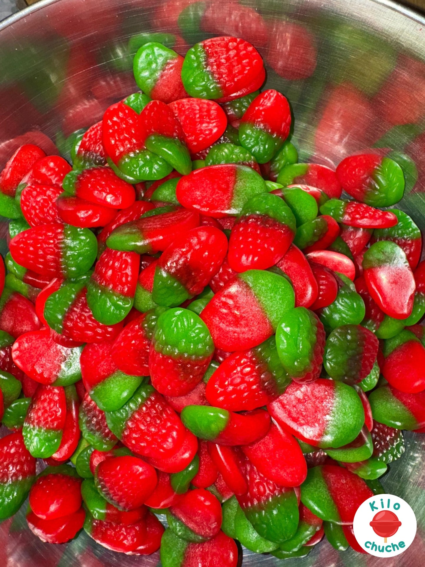 Fresas salvajes silvestres brillo