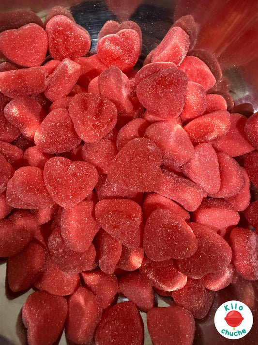 Corazón Fresa Relleno Pika