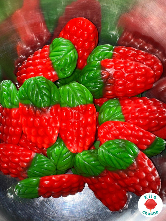 Fresas silvestres salvajes gigantes XXL brillo