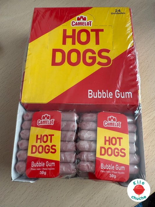 Hot Dogs Perritos Chicle relleno 30 gr.