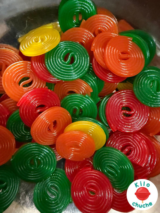 Discos frutas regaliz