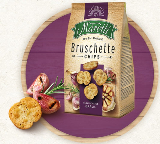 BISCOTES REDONDOS SLOW ROASTED GARLIC (SABOR AJO ASADO) TOSTADAS - 70 GR