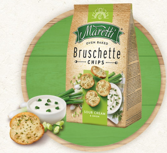 BISCOTES REDONDOS SOUR CREAM & ONION (SABOR CREMA CEBOLLA) TOSTADAS - 70 GR