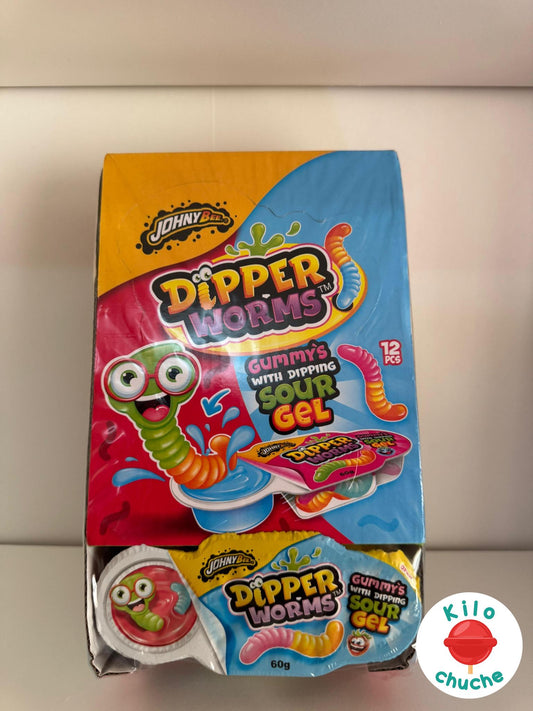 Dipper Worms Sour Gel 60 gr JohnyBee
