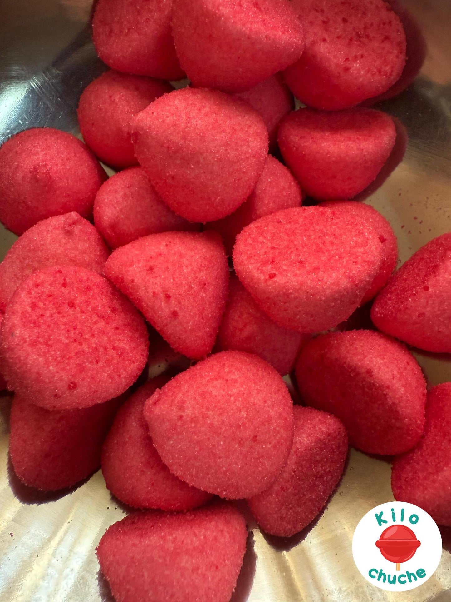 Mallows Planet Bola Rosa - Sabor Fresa