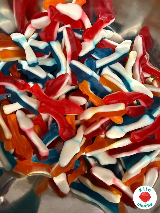 Tiburones de Colores Brillo