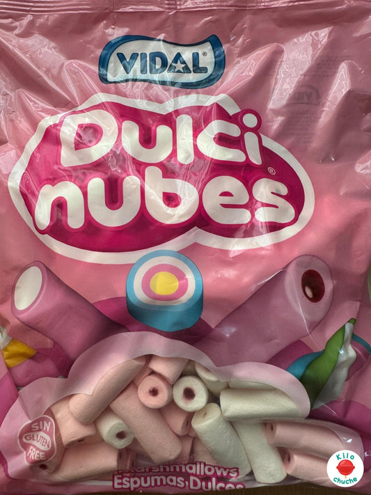 Nube rosa y blanca rellena de fresa - 125 uds
